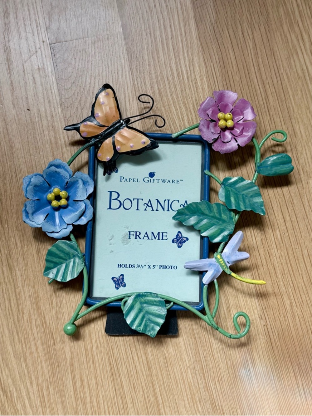 Papel Giftware Botanica Floral Metal Photo Frame - Blue/Purple/Yellow